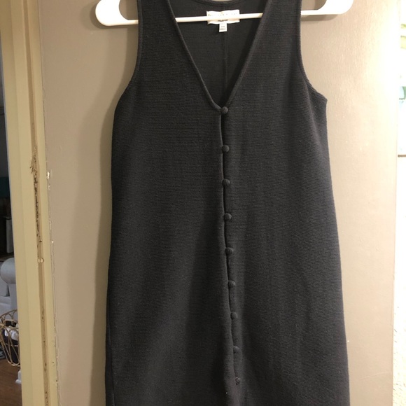 Texture & Thread Button-Front Tank Dress - Picture 3 of 4
